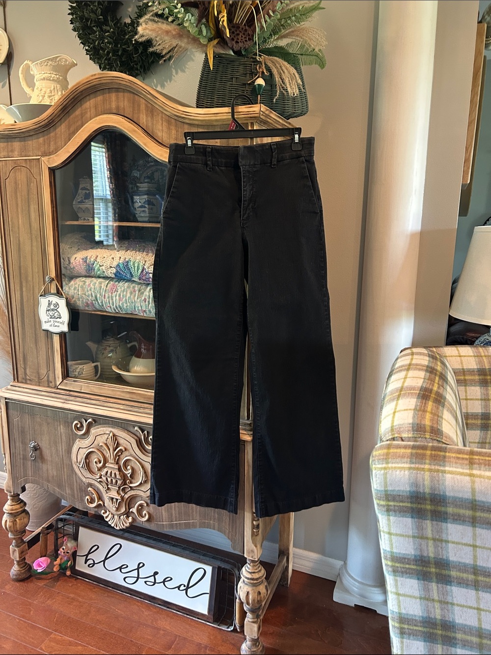 Nine West Black Wide-Leg Jeans
